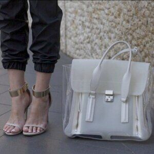 3.1 Phillip Lim Pashli limited edition clear transparent large satchel tote bag